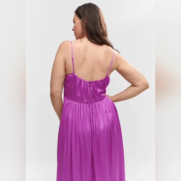 🔥Last 1🔥MANGO Satin maxi dress - Picture 6 of 8